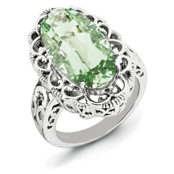 925 Sterling Silver Oval Diamond Green Quartz Band Ring Size 7.00 Gemstone Fine Jewelry For Women Gifts For Her 925 Sterling Silver Oval Diamond Green Quartz Band Ring Size 7.00 Gemstone Fine Jewelry For Women Gifts For Her